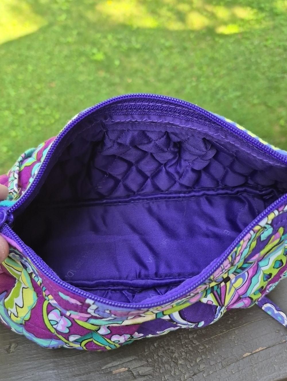 Vera Bradley Heather Frannie Crossbody Bag Purse Retired 2013 Paisley - Picture 12 of 12